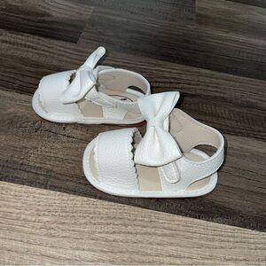 Size 2 White Baby Girl Sandals